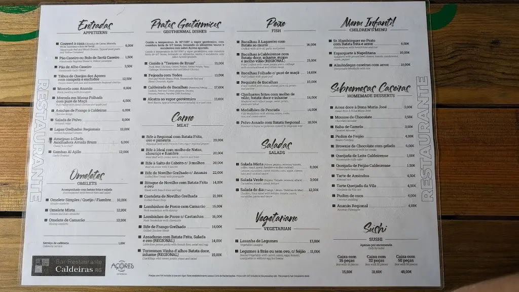 Menu_Restaurante - Bar Caldeiras_Ribeira Grande_image_3