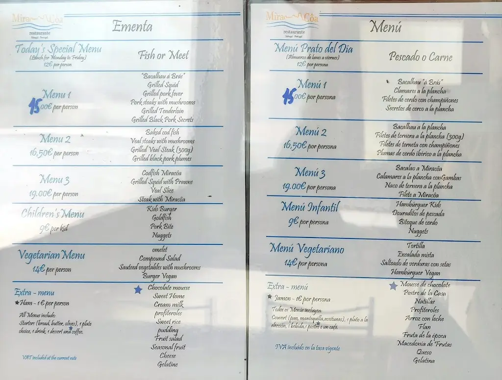 Menu_Mira Côa_Aldeia de Santo António_image_1