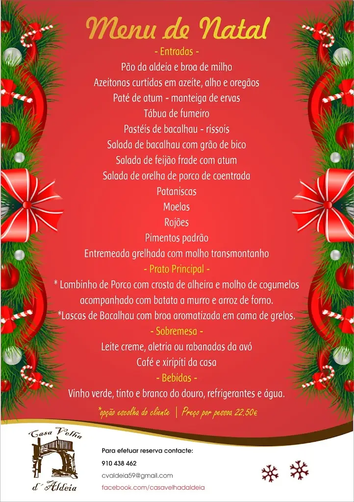 Menu_Restaurante Casa Velha D´Aldeia_Aldeia Velha_immagine_1