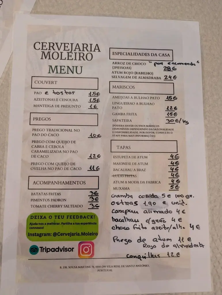 Menu_Taberna Moleiro_Vila Real de Santo António_image_3