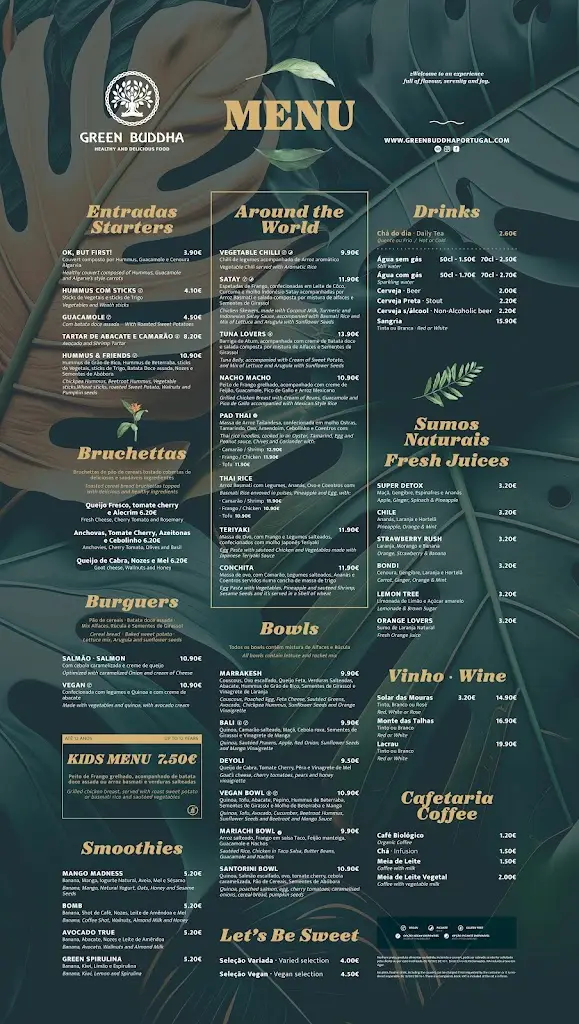 Menu_Restaurante Green Buddha_Vila Real de Santo António_imagen_1