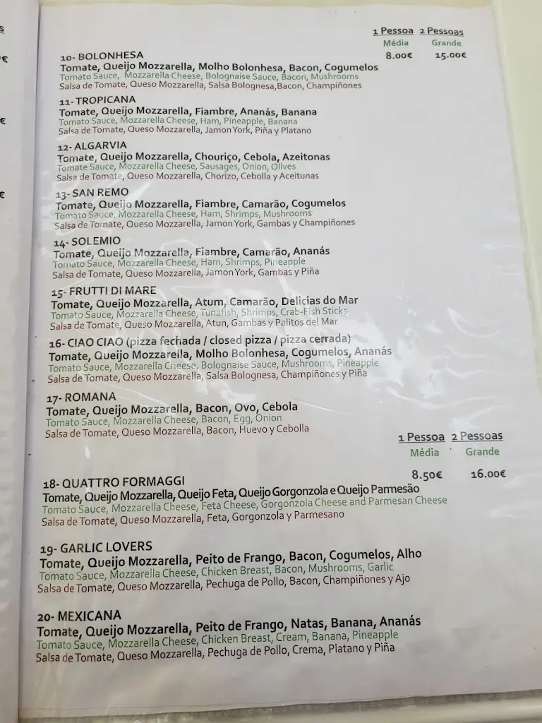 Menu_Restaurante Bella Napoli_Vila Real de Santo António_immagine_3