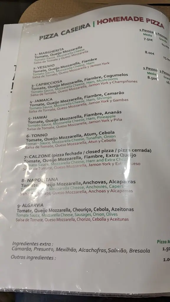 Menu_Restaurante Bella Napoli_Vila Real de Santo António_immagine_4