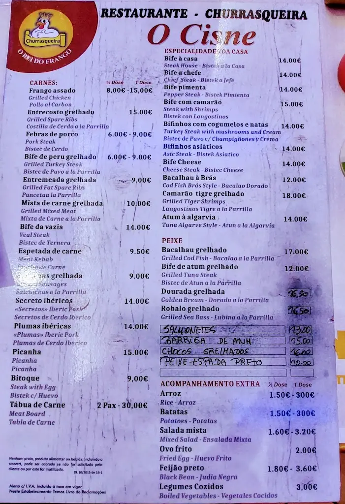 Menu_Restaurante O Cisne_Vila Real de Santo António_immagine_1