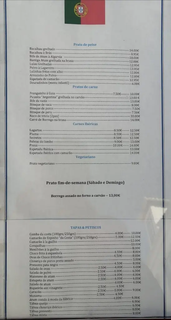 Menu_Cantinho Do Marquês_Vila Real de Santo António_imagen_2