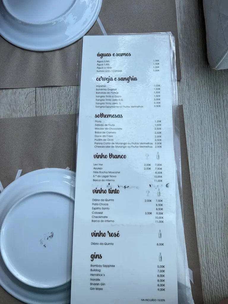 Menu_O Valério_Aldeia Galega da Merceana_immagine_3