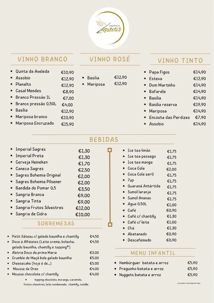 Menu_Tasquinha do Alfaiates_Alfaiates_immagine_1