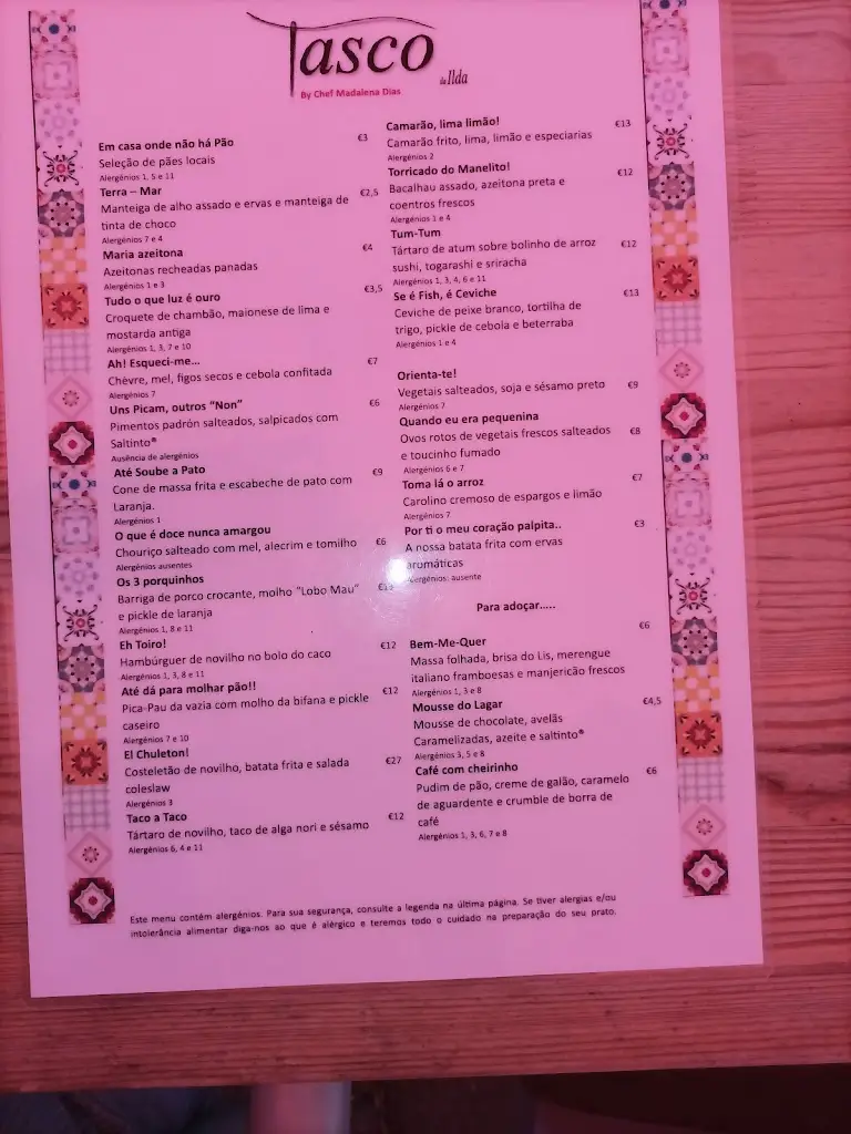 Menu_Tasco da Ilda By Cook2WINE_Alcoentre_immagine_3