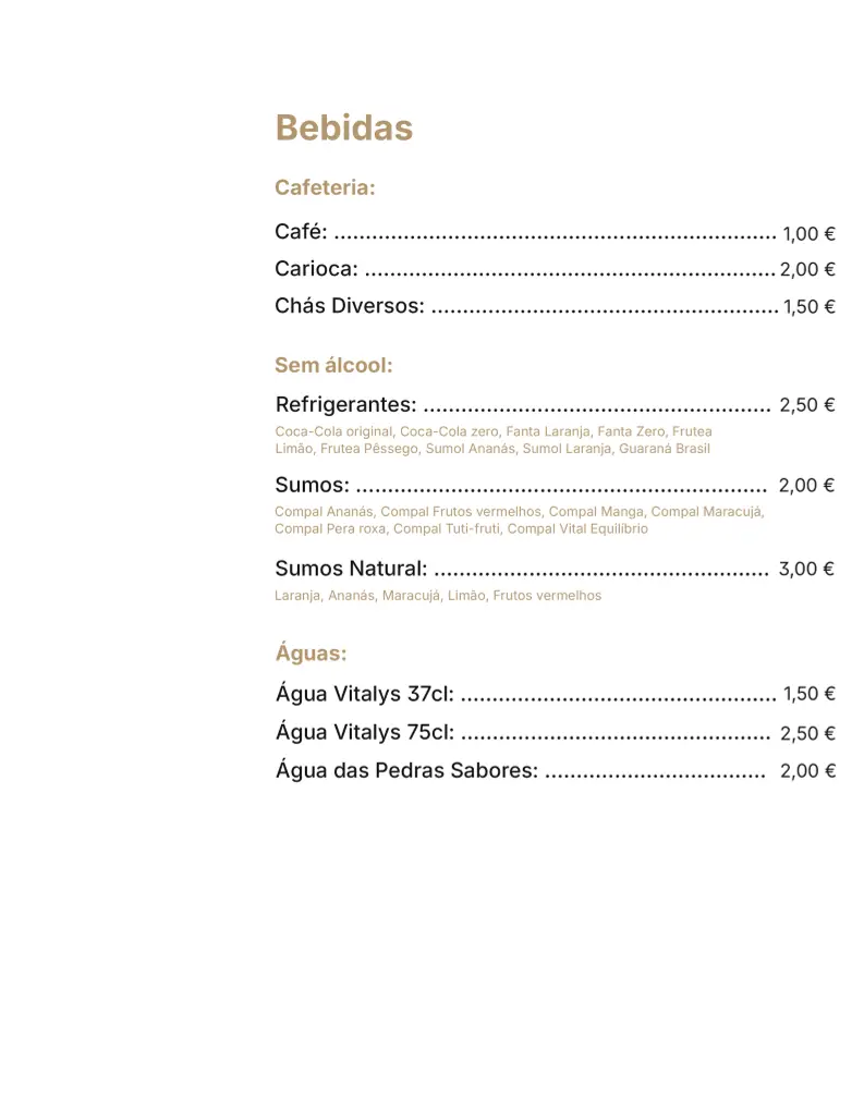 Menu_The One - Restaurante, Lisboa_Alfornelos_image_4