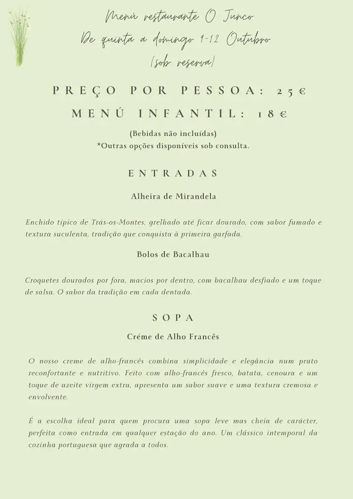 Menu_Restaurante O Junco_Algodres_immagine_1
