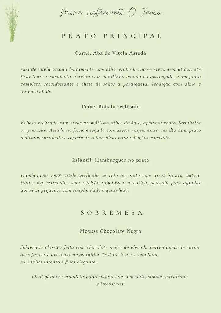 Menu_Restaurante O Junco_Algodres_immagine_2