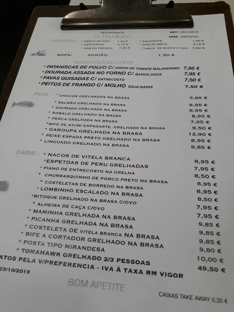 Menu_O Telheiro_Alfragide_immagine_1