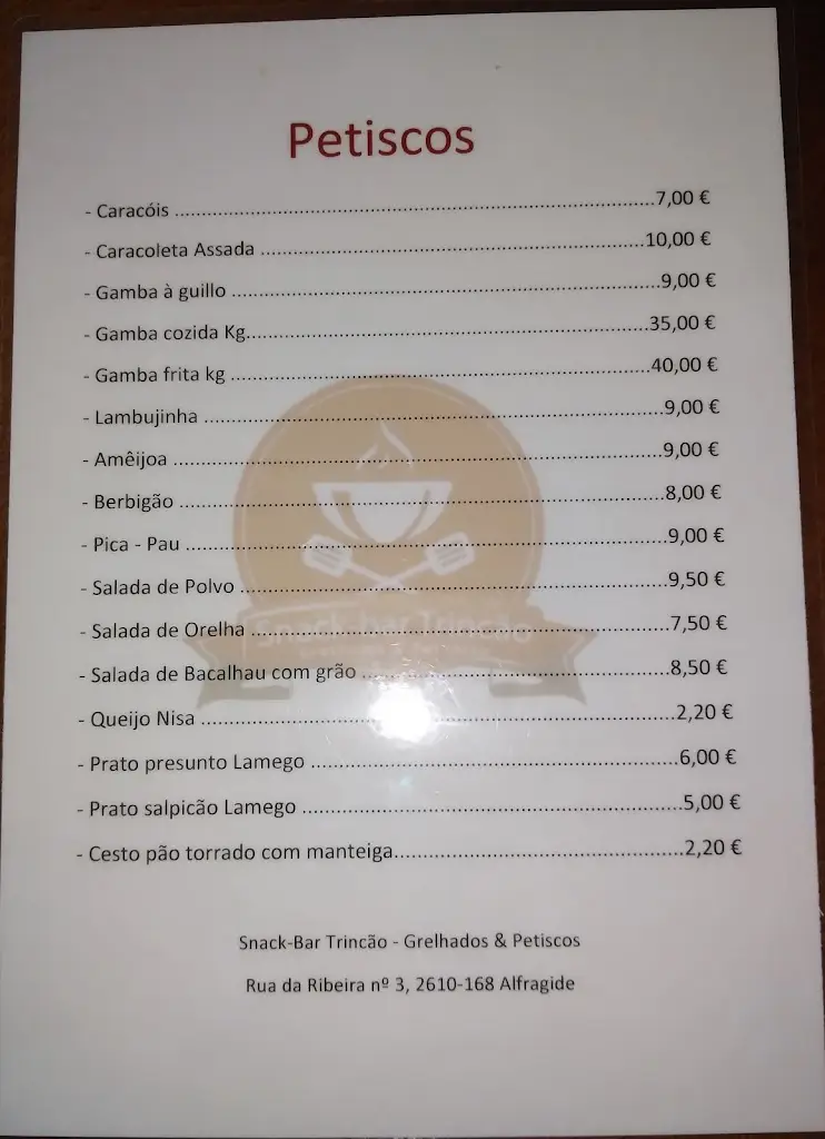 Menu_Trincão Alfragide_Alfragide_immagine_3