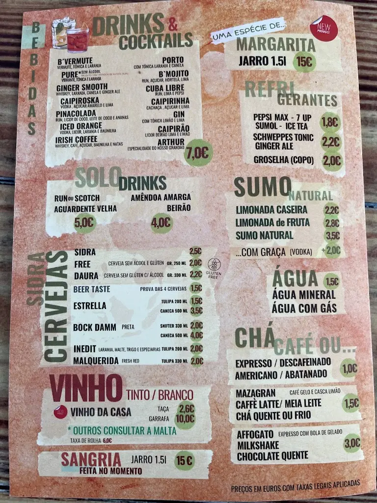 Menu_Tasquinha Italiana_Algés_imagen_4