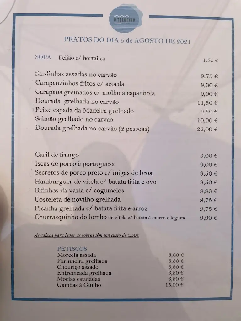 Menu_O Telheiro_Algés_imagen_2