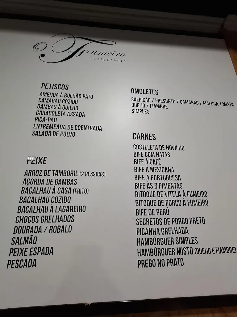 Menu_Restaurante O Fumeiro_Agualva_immagine_1