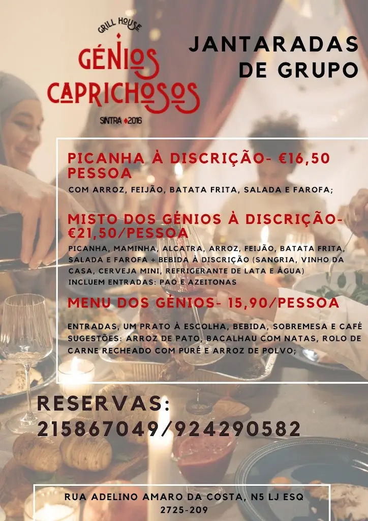 Menu_Restaurante em Mem Martins - Génios Caprichosos_Algueirão–Mem Martins_immagine_2