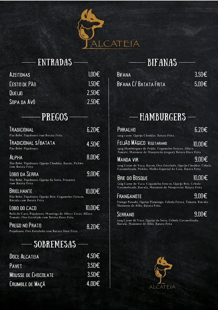 Menu_Alcateia_Almargem do Bispo_immagine_1