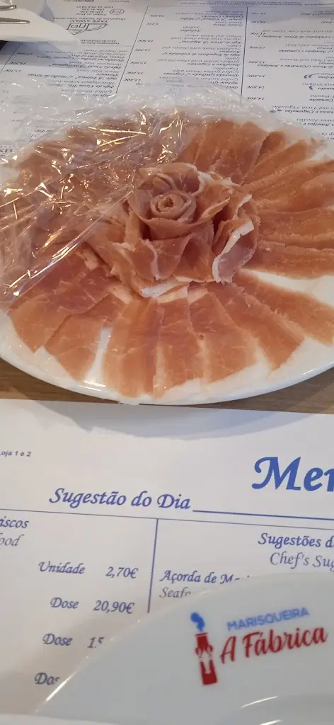 Menu_Marisqueira A Fábrica Alverca_Alverca da Beira_immagine_2