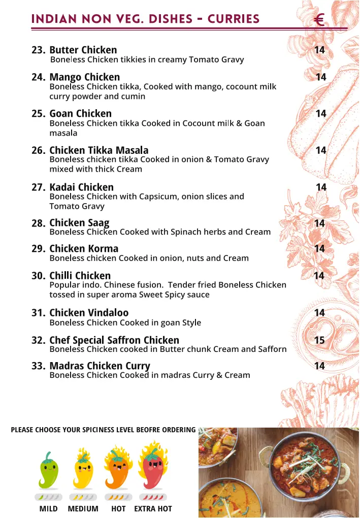 Menu_SAFFRRON INDIAN RESTAURANT_Arrifes_immagine_3