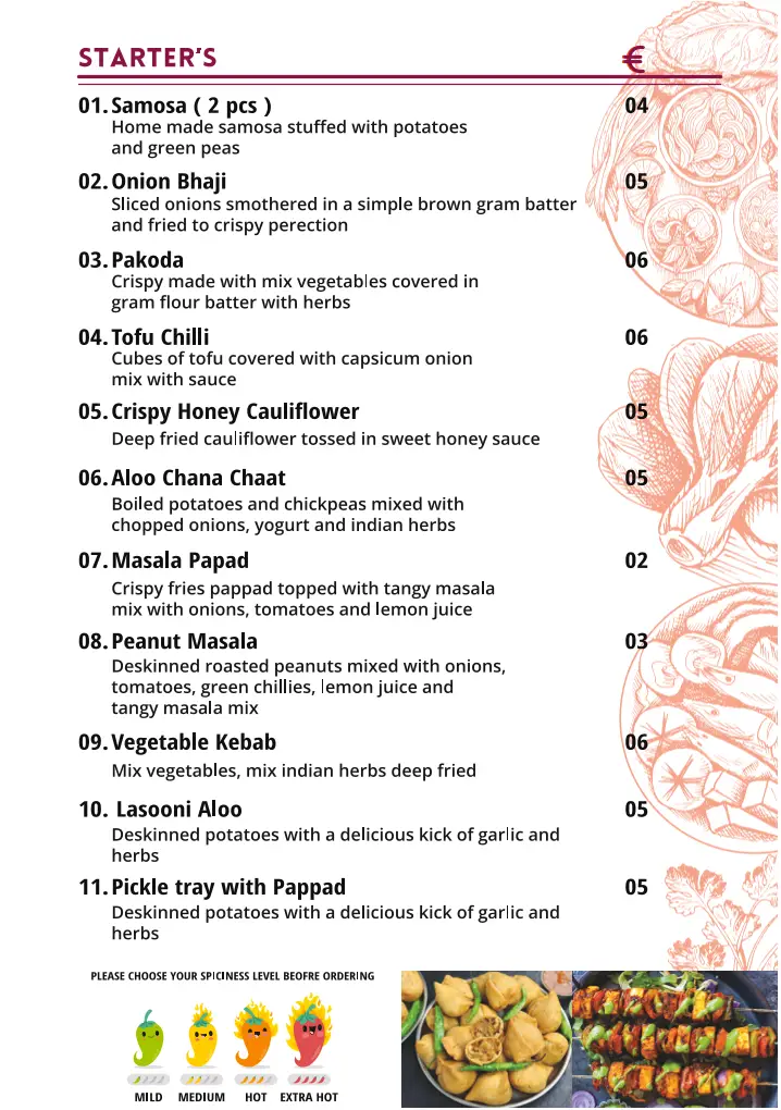 Menu_SAFFRRON INDIAN RESTAURANT_Arrifes_immagine_4