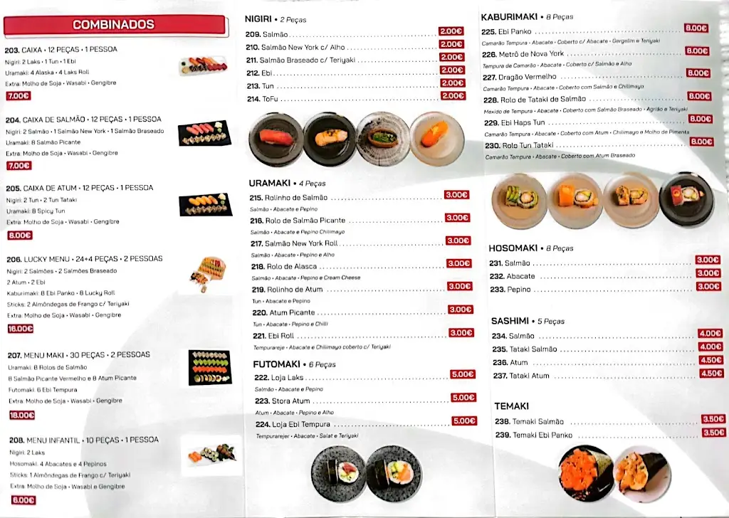 Menu_LUCKY SUSHI & WOK （幸运小馆）_Alto do Pina_immagine_1