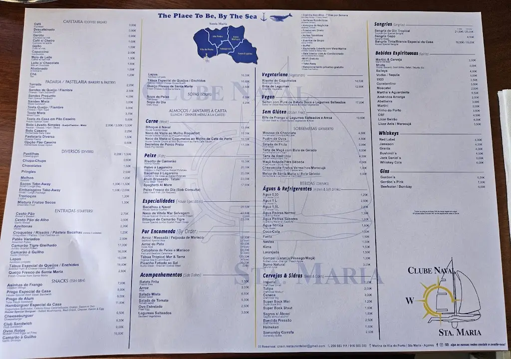 Menu_Clube Naval Bar / Restaurante_Vila do Porto_image_1