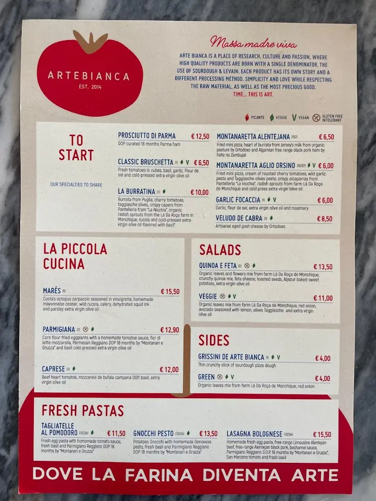 Menu_Arte Bianca 2 (Vale da Telha)_Arrifana_immagine_2