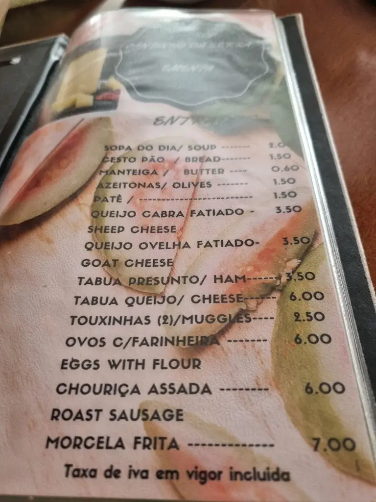 Menu_Cantinho da Serra_Alvoco da Serra_immagine_3