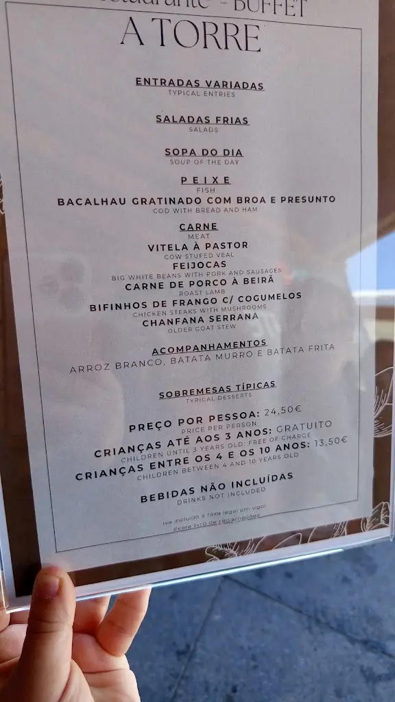 Menu_Restaurante A TORRE_Alvoco da Serra_immagine_1