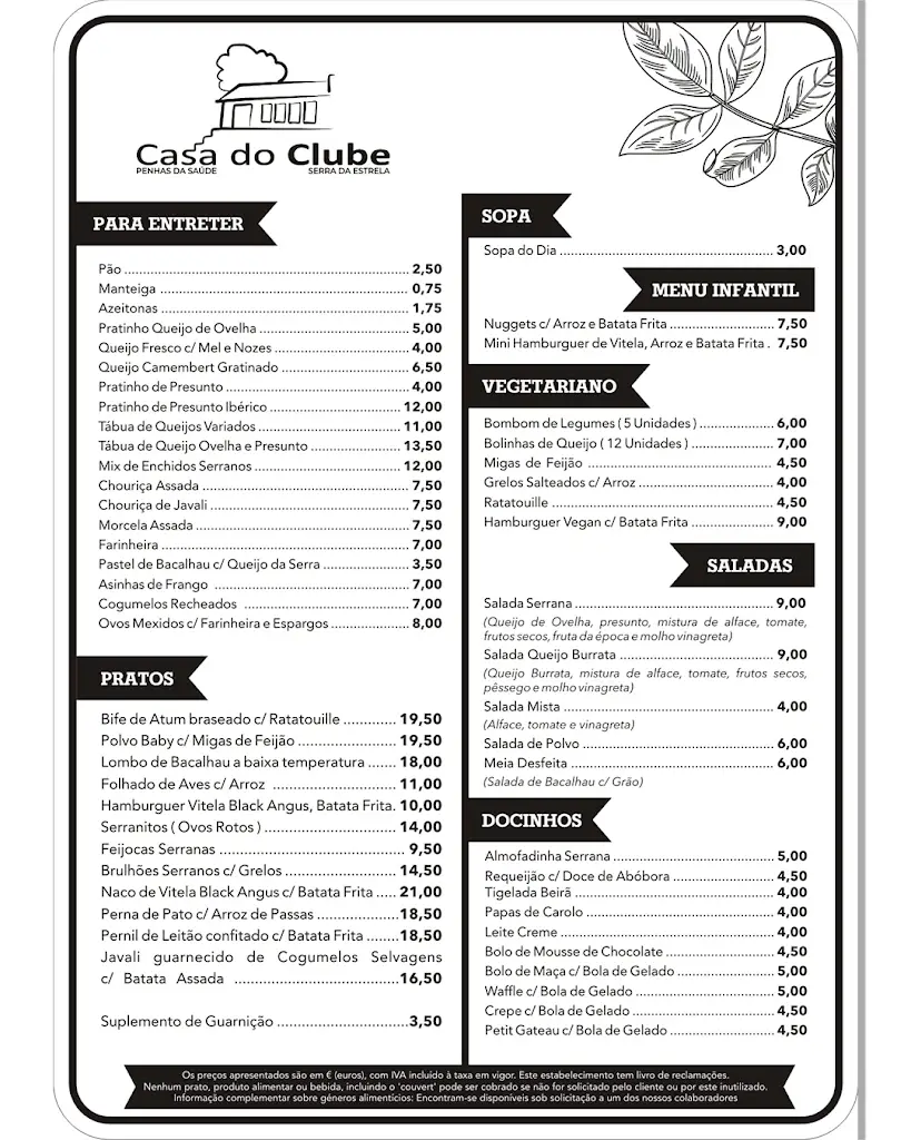 Menu_Casa do Clube_Alvoco da Serra_immagine_1