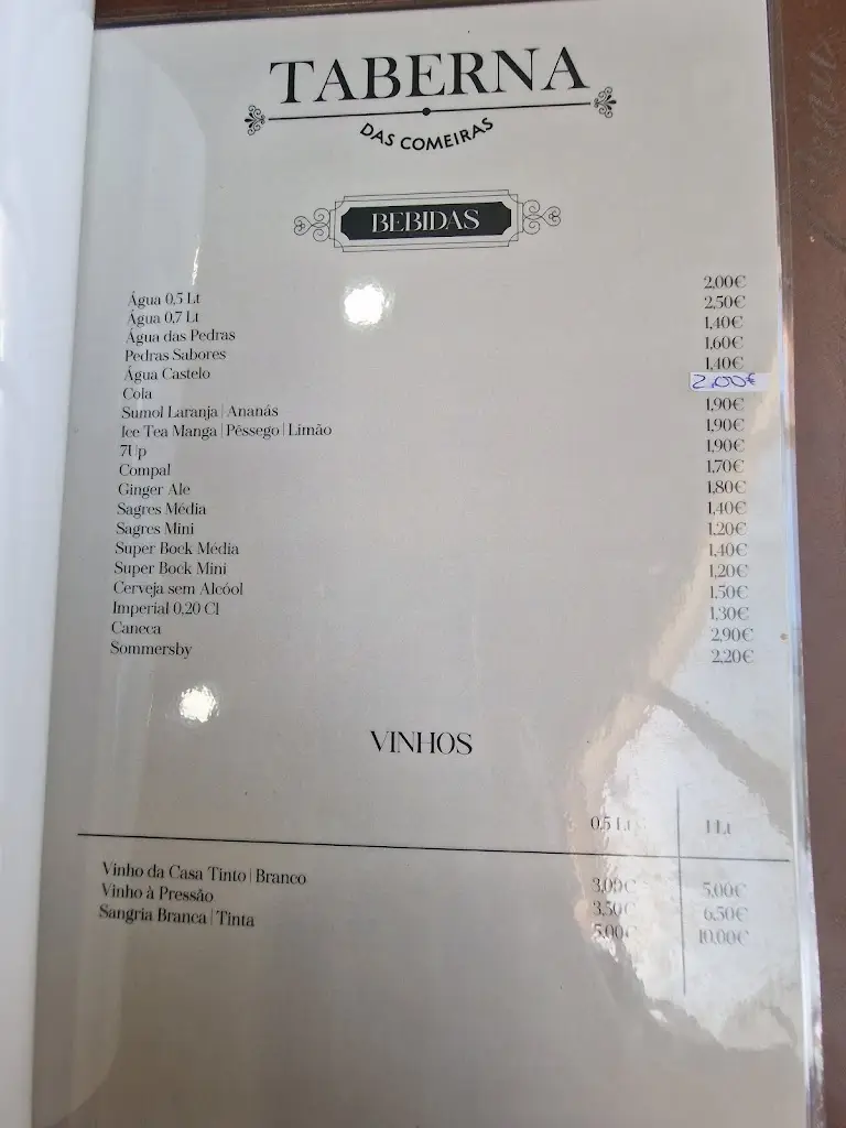 Menu_Taberna das Comeiras_Aveiras de Baixo_immagine_4