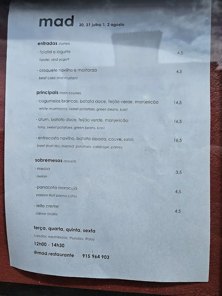 Menu_mad_Vila do Porto_immagine_2