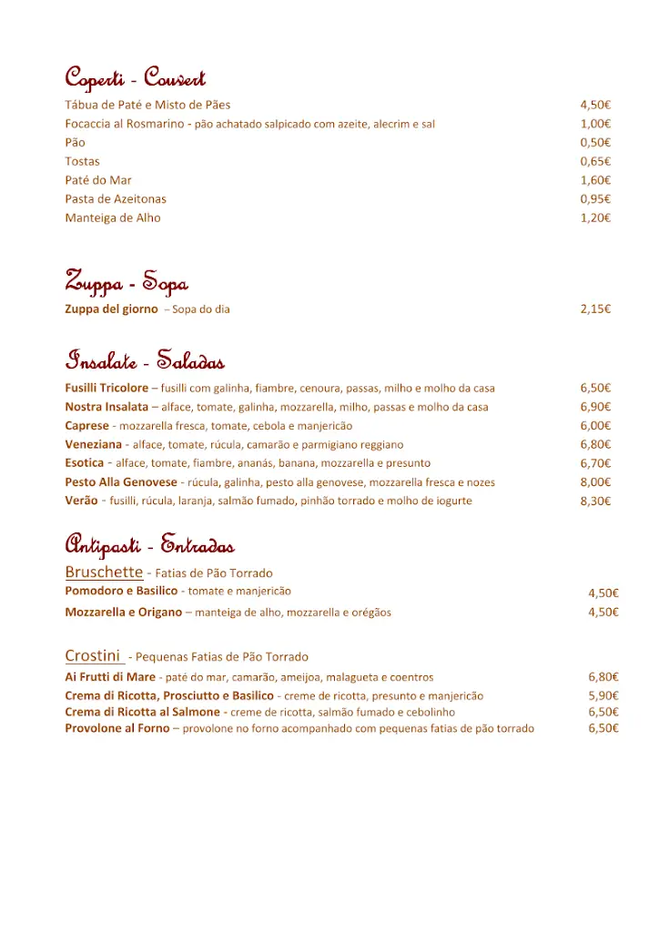 Menu_Italian restaurant Il Saltimbocca_Alverca do Ribatejo_immagine_3