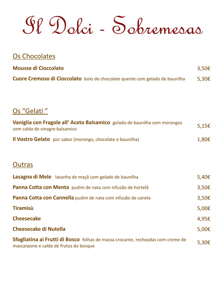 Menu_Italian restaurant Il Saltimbocca_Alverca do Ribatejo_immagine_4