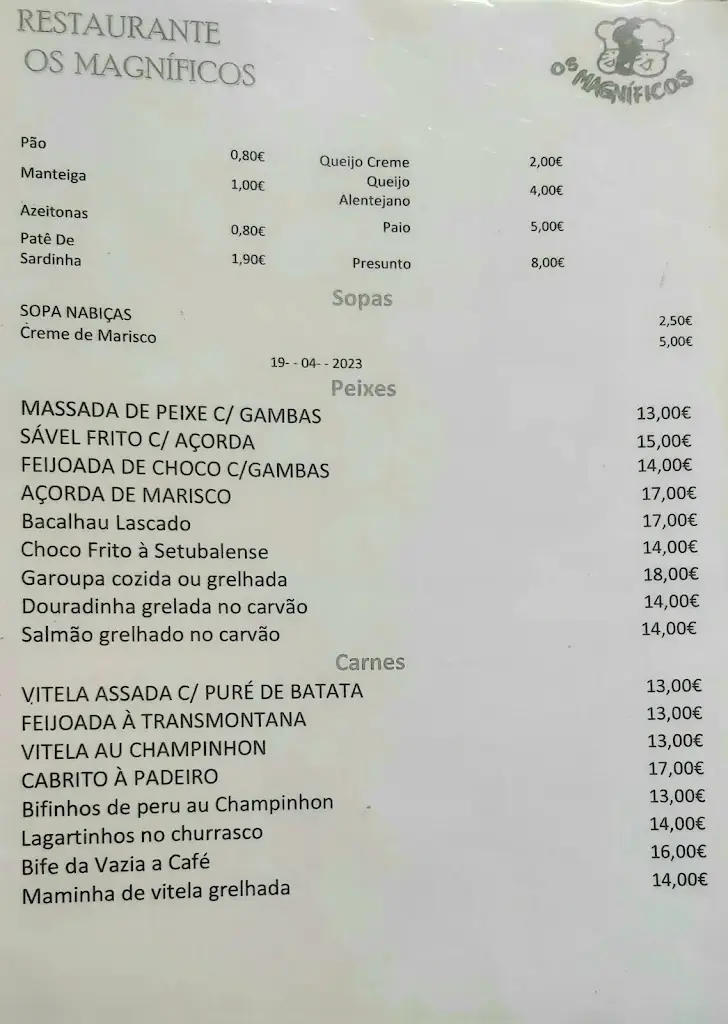 Menu_Restaurant Magnificos_Alverca do Ribatejo_immagine_1