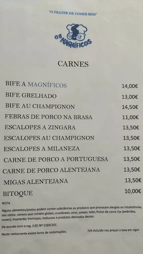 Menu_Restaurant Magnificos_Alverca do Ribatejo_immagine_4