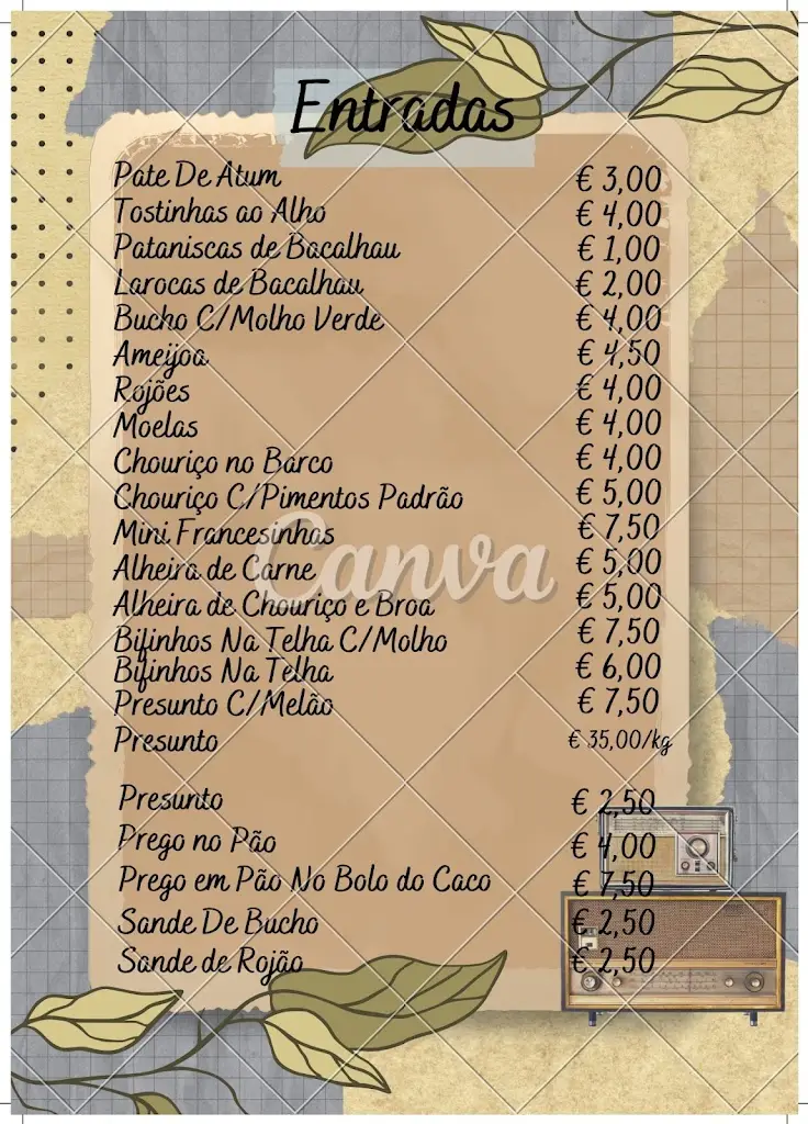 Menu_Restaurante Retiro das Macieiras_Arcozelo_immagine_1