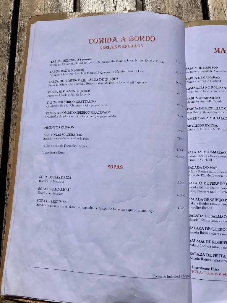 Menu_Chez Maurice_Arcozelo_imagen_4