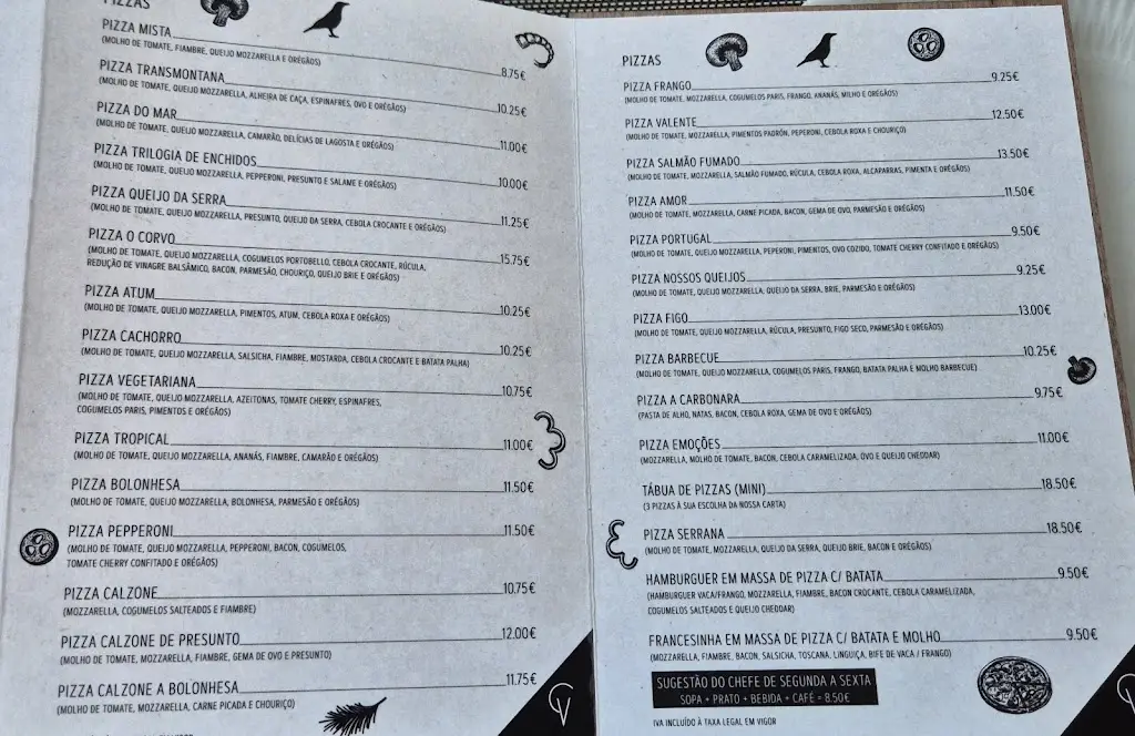 Menu_O Corvo Pizzaria_Arcozelo_immagine_1