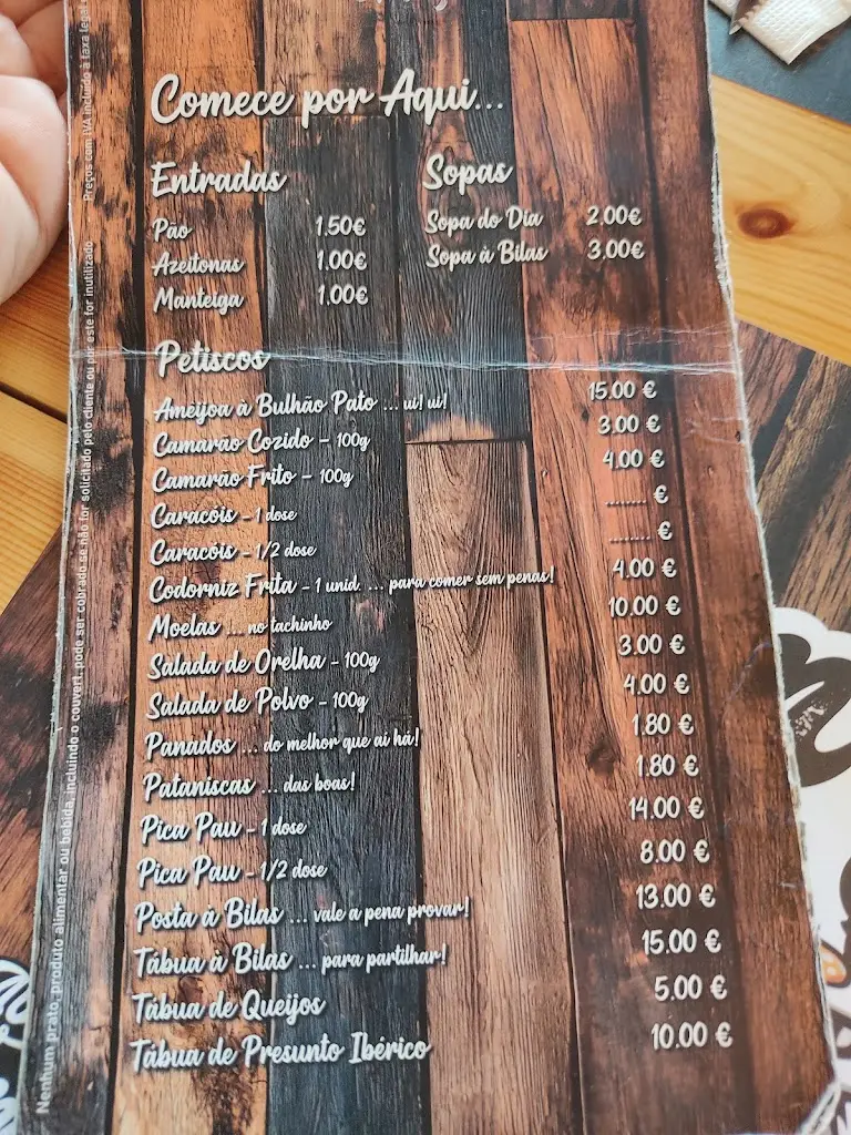 Menu_Dom Bilas Sobreiro_Azueira_immagine_4