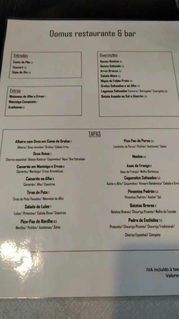 Menu_DOMUS Restaurante & Bar_Anadia_immagine_4