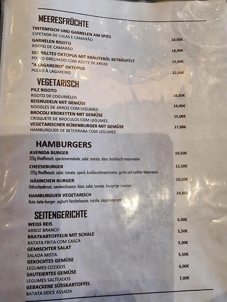 Menu_AVENIDA GastroPub & Grill_Avelãs da Ribeira_imagen_1