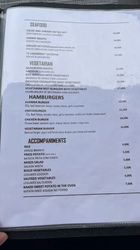 Menu_AVENIDA GastroPub & Grill_Avelãs da Ribeira_imagen_4