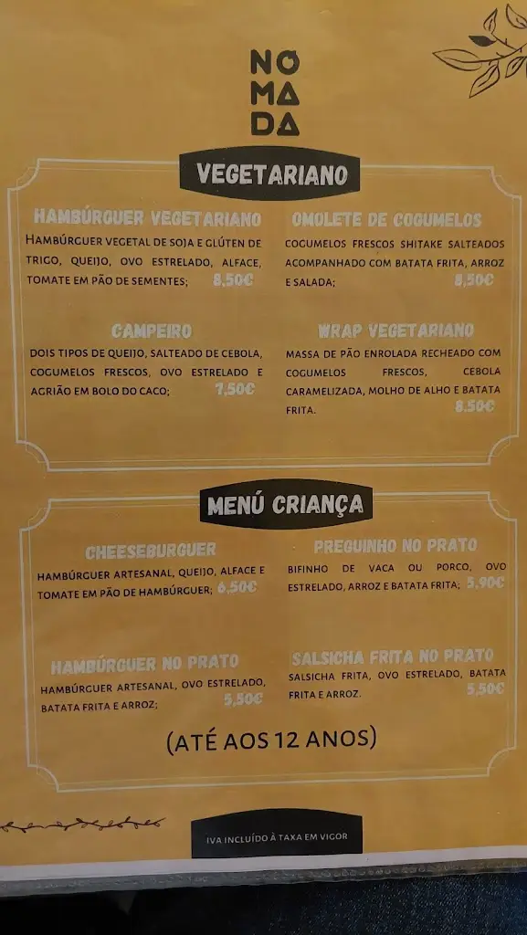 Menu_Restaurante Nómada_Baraçal_immagine_1
