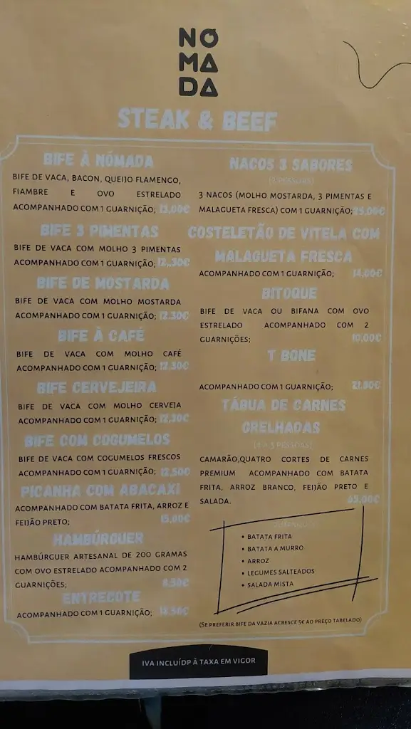Menu_Restaurante Nómada_Baraçal_immagine_3