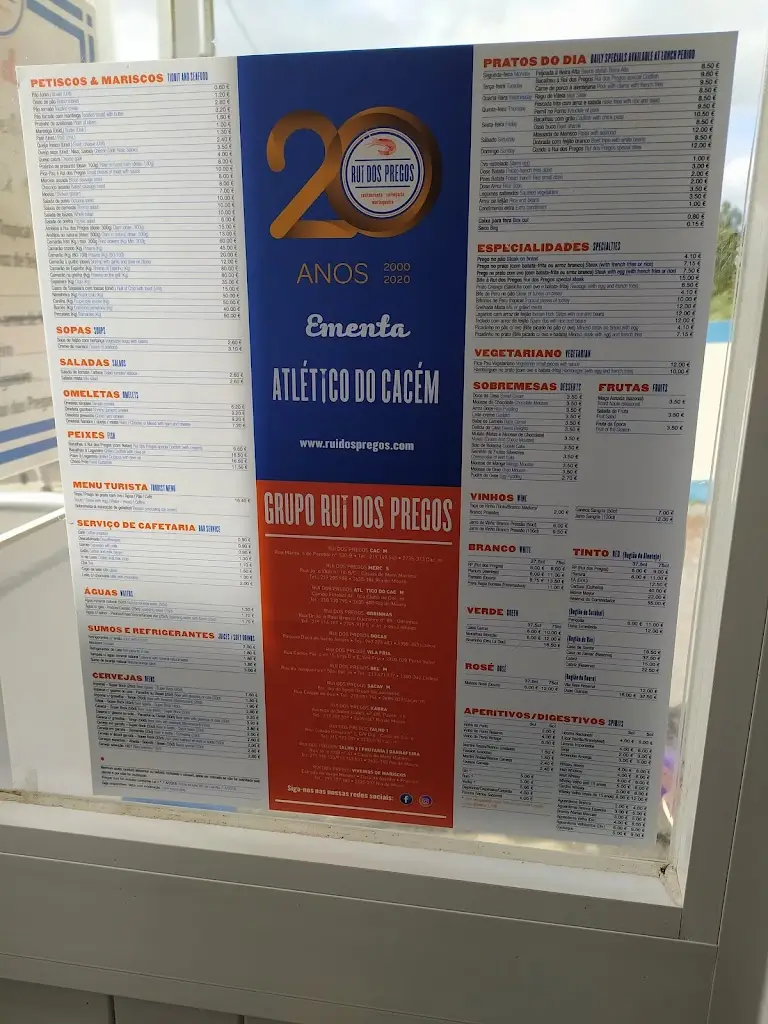 Menu_Rui dos Pregos-Campo Atlético Cacém_Cacem_immagine_1