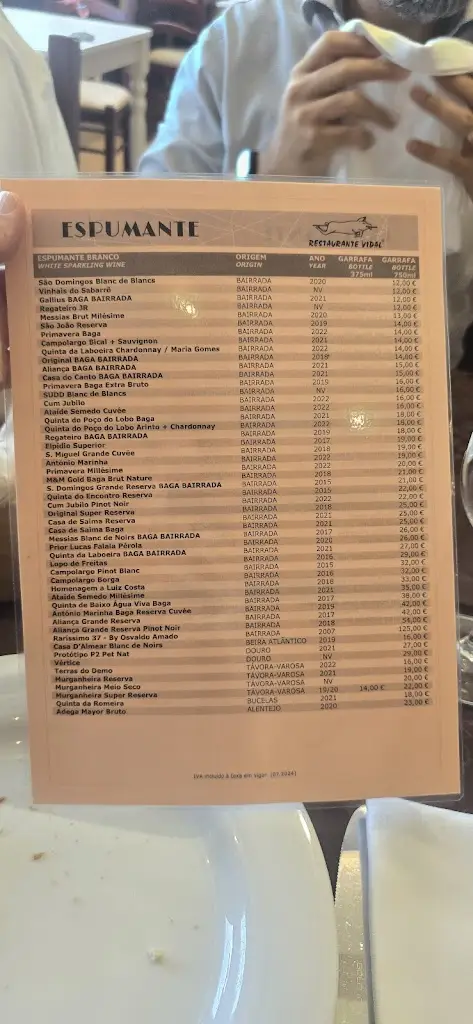 Menu_Restaurante Vidal_Aguada de Cima_immagine_3