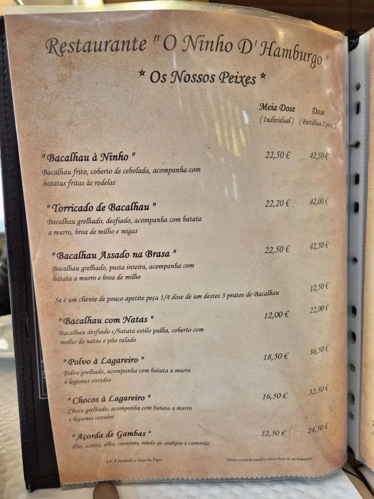 Menu_Restaurante Ninho D' Hamburgo_Calhandriz_immagine_4