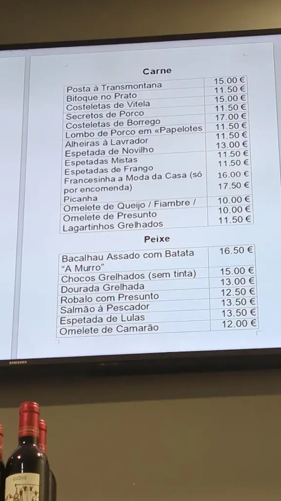 Menu_O Muchacho_Barcarena_immagine_1